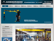 Tablet Screenshot of andersenmp.com